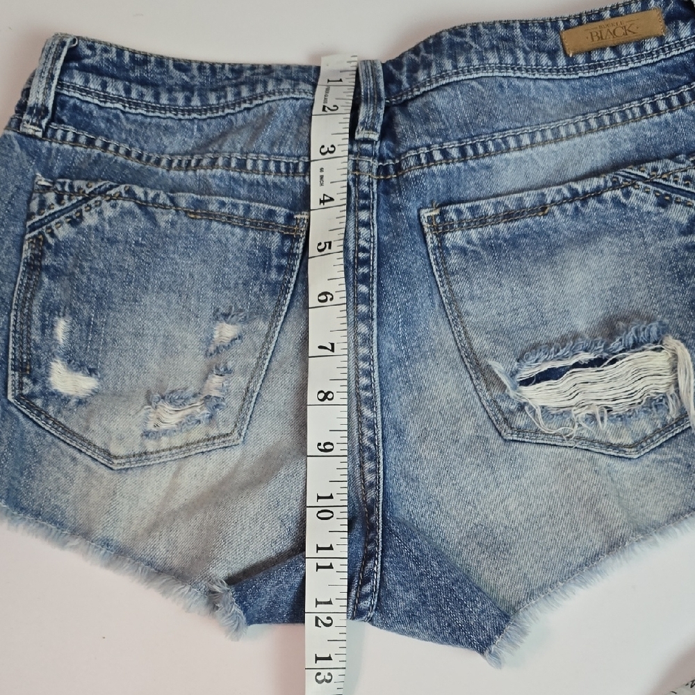 Buckle Black - Women's Embroidered Denim Shorts 100% Cotton - Picture 8 of 12